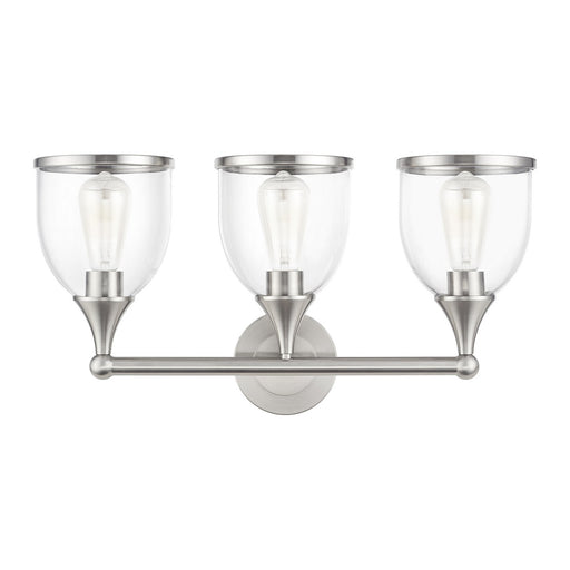 Ashridge Three Light Vanity Sconce Brushed Nickel