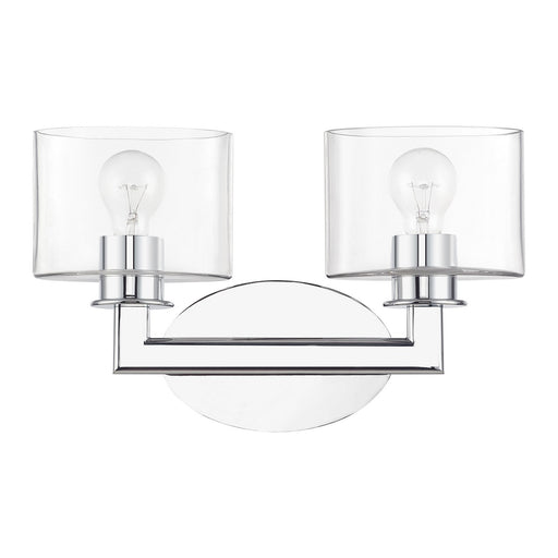Bernardino Two Light Vanity Sconce Polished Chrome