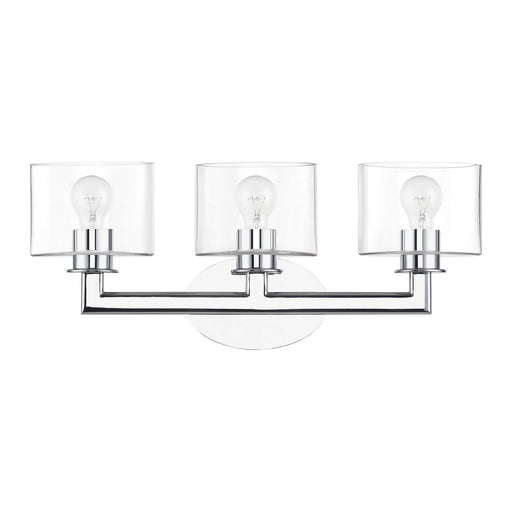 Bernardino Three Light Vanity Sconce Polished Chrome