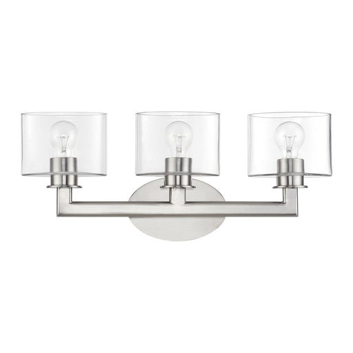 Bernardino Three Light Vanity Sconce Brushed Nickel