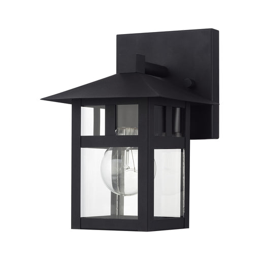 Crestlake One Light Outdoor Wall Lantern Textured Black