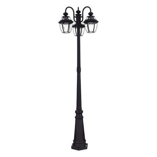 Livex Lighting - 21543-04 - Three Head Outdoor Post Light - Monterey - Black