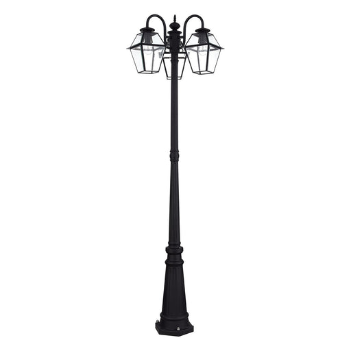 Livex Lighting - 21863-04 - Three Head Outdoor Post Light - Westover - Black