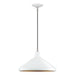 Livex Lighting - 41179-03 - One Light Pendant - Geneva - White with Brushed Nickel