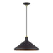 Livex Lighting - 41179-07 - One Light Pendant - Geneva - Bronze with Antique Brass