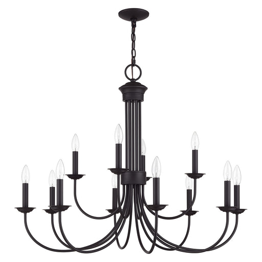 Livex Lighting - 42680-07 - 12 Light Chandelier - Estate - Bronze