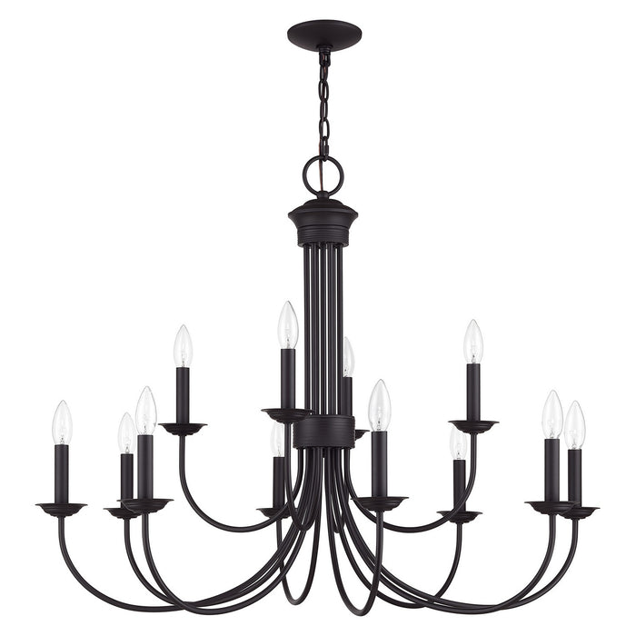 Livex Lighting - 42680-07 - 12 Light Chandelier - Estate - Bronze