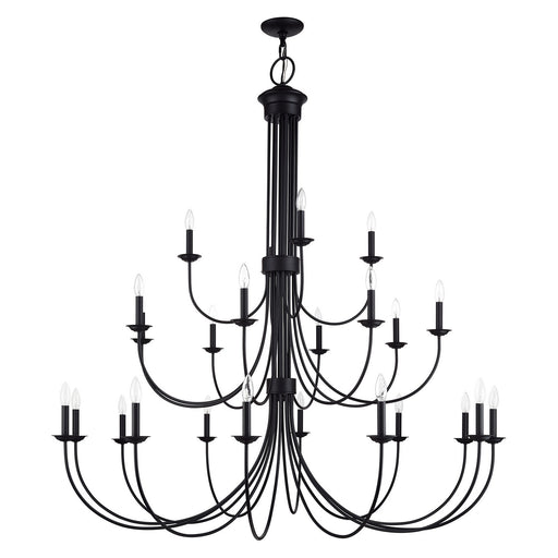 Livex Lighting - 42686-04 - 24 Light Foyer Chandelier - Estate - Black