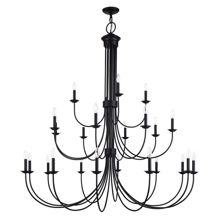 Livex Lighting - 42686-04 - 24 Light Foyer Chandelier - Estate - Black