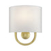 Livex Lighting - 42891-33 - One Light Wall Sconce - Stratton - Soft Gold