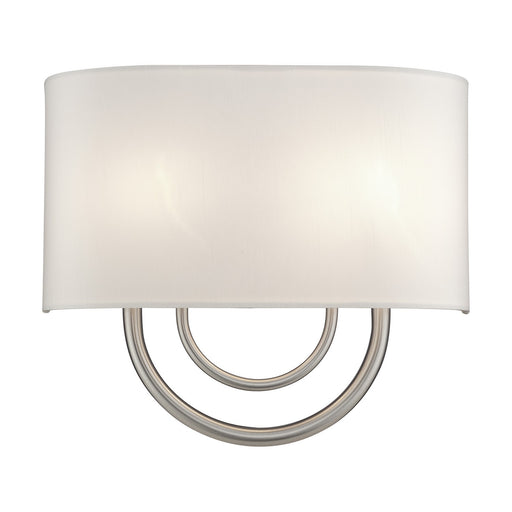 Stratton Two Light Wall Sconce Brushed Nickel