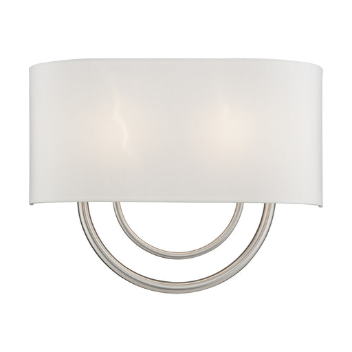Stratton Two Light Wall Sconce Brushed Nickel