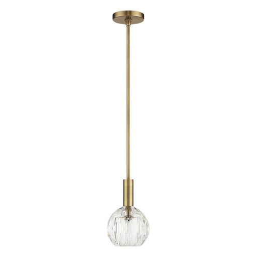 Whitfield One Light Pendant Natural Brass