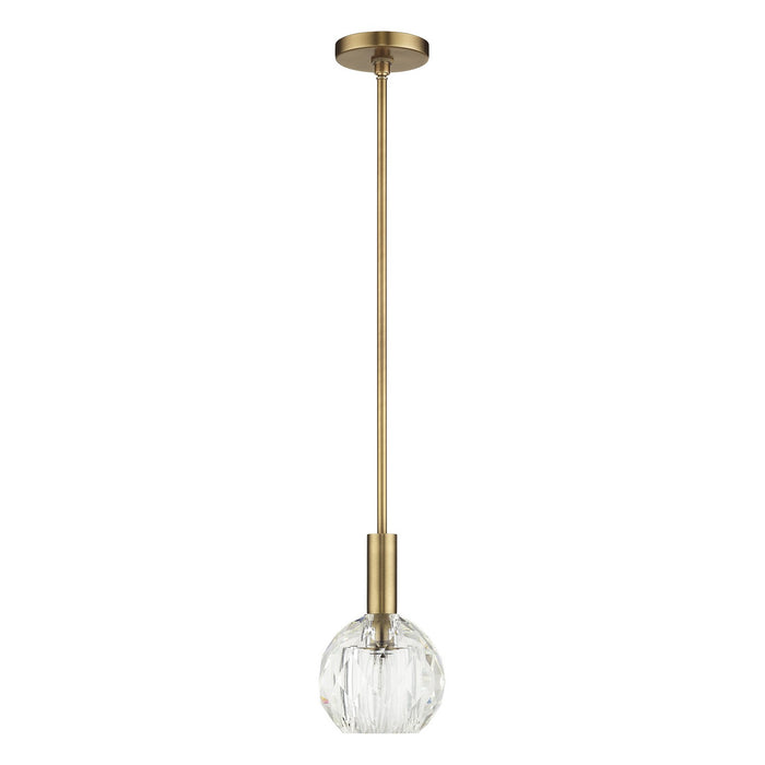 Livex Lighting - 46321-08 - One Light Pendant - Whitfield - Natural Brass