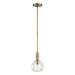 Livex Lighting - 46321-08 - One Light Pendant - Whitfield - Natural Brass