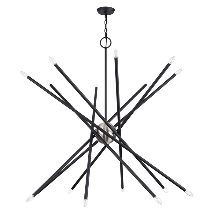 Livex Lighting - 46758-04 - 16 Light Foyer Chandelier - Soho - Black