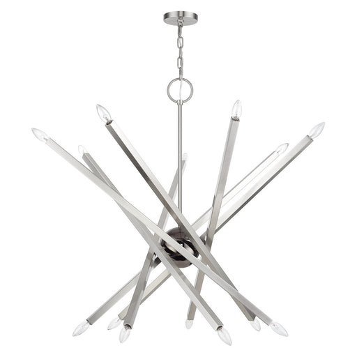 Monaco 14 Light Foyer Chandelier Brushed Nickel