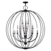 Livex Lighting - 46991-04 - 19 Light Foyer Chandelier - Milania - Black with Brushed Nickel