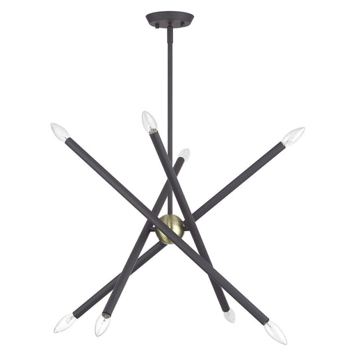 Livex Lighting - 47005-07 - Eight Light Chandelier - Soho - Bronze with Antique Brass