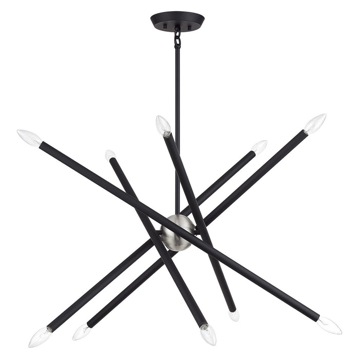 Livex Lighting - 47006-04 - Ten Light Chandelier - Soho - Black