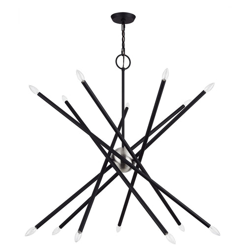 Livex Lighting - 47009-04 - 14 Light Foyer Chandelier - Soho - Black