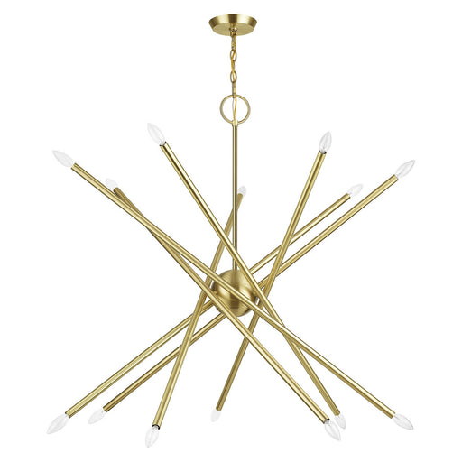 Livex Lighting - 47009-12 - 14 Light Foyer Chandelier - Soho - Satin Brass