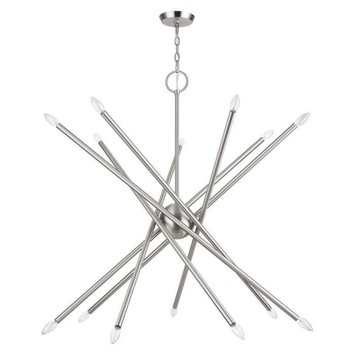 Livex Lighting - 47009-91 - 14 Light Foyer Chandelier - Soho - Brushed Nickel