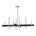 Livex Lighting - 49347-91 - Eight Light Chandelier - Denmark - Brushed Nickel with Black