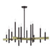 Livex Lighting - 49349-07 - 12 Light Foyer Chandelier - Denmark - Bronze with Antique Brass