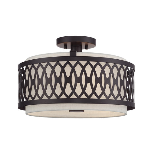 Vistaview Three Light Semi-Flush Mount English Bronze