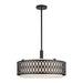 Livex Lighting - 53434-92 - Four Light Pendant Chandelier - Vistaview - English Bronze