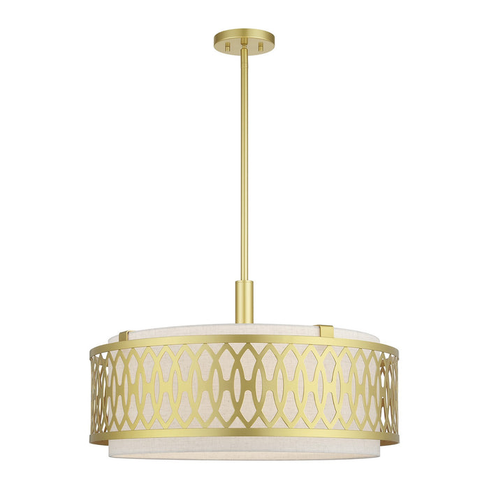 Livex Lighting - 53435-33 - Five Light Pendant Chandelier - Vistaview - Soft Gold