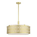Livex Lighting - 53435-33 - Five Light Pendant Chandelier - Vistaview - Soft Gold