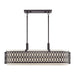 Livex Lighting - 53437-92 - Six Light Linear Chandelier - Vistaview - English Bronze