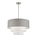 Livex Lighting - 60016-91 - Four Light Pendant Chandelier - Brookmeade - Brushed Nickel