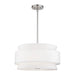 Livex Lighting - 60023-91 - Four Light Pendant Chandelier - Fontana - Brushed Nickel