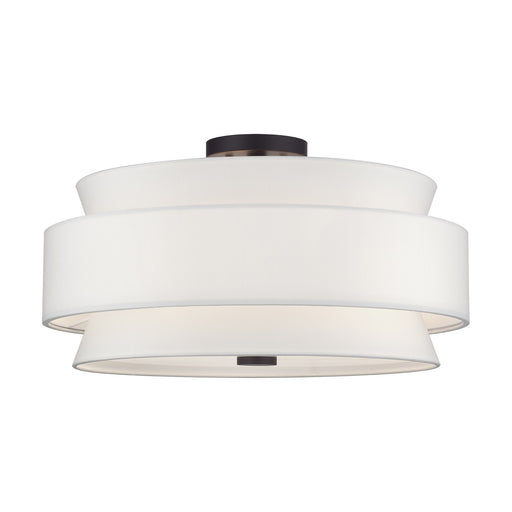 Fontana Five Light Semi-Flush Mount Bronze