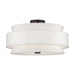 Livex Lighting - 60028-07 - Five Light Semi-Flush Mount - Fontana - Bronze