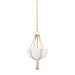 Hudson Valley - 1013-VGL - One Light Pendant - Amberley - Vintage Gold Leaf