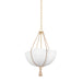 Hudson Valley - 1020-VGL - One Light Pendant - Amberley - Vintage Gold Leaf