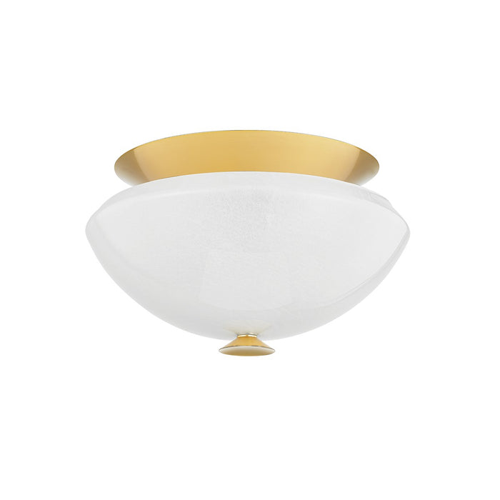 Hudson Valley - 1102-AGB - Two Light Flush Mount - Pawtucket - Aged Brass/Soft White