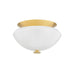 Hudson Valley - 1102-AGB - Two Light Flush Mount - Pawtucket - Aged Brass/Soft White
