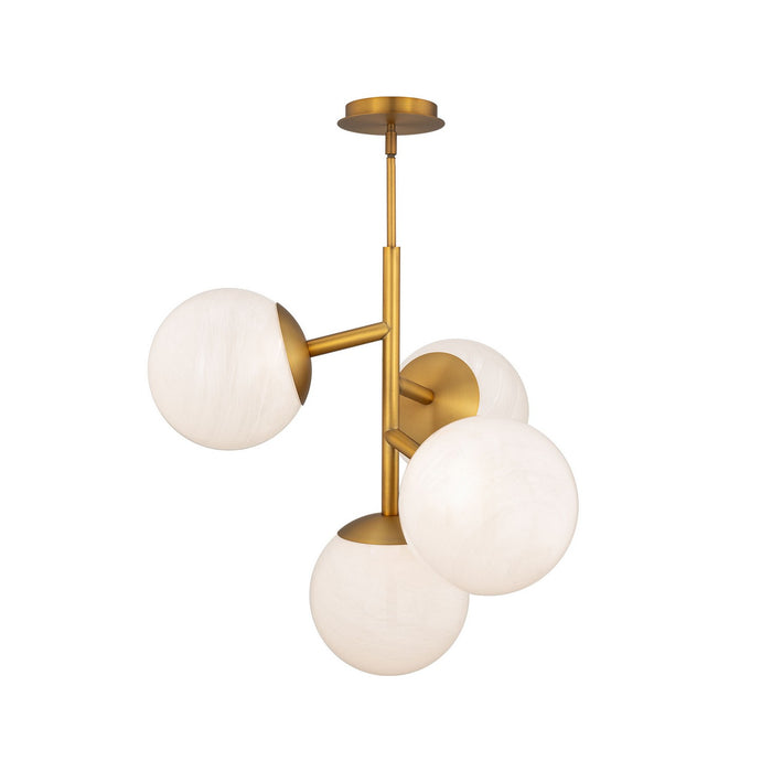 W.A.C. Lighting - PD-23527-30-AB - LED Pendant - Quatrro - Aged Brass