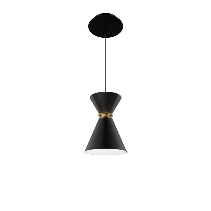 W.A.C. Lighting - PD-57108-30-BK/AB - LED Pendant - Pin Up - Black/Aged Brass