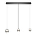 W.A.C. Lighting - PD-77503L-BC - LED Chandelier - Cyllindra - Black Chrome