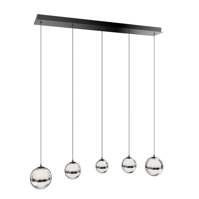 W.A.C. Lighting - PD-77505L-BC - LED Chandelier - Cyllindra - Black Chrome