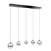 W.A.C. Lighting - PD-77505L-BC - LED Chandelier - Cyllindra - Black Chrome