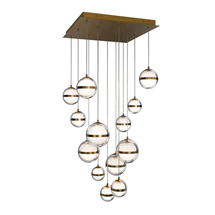 W.A.C. Lighting - PD-77513S-AB - LED Chandelier - Cyllindra - Aged Brass