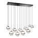 W.A.C. Lighting - PD-77514L-BC - LED Chandelier - Cyllindra - Black Chrome