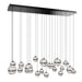 W.A.C. Lighting - PD-77523L-BC - LED Chandelier - Cyllindra - Black Chrome